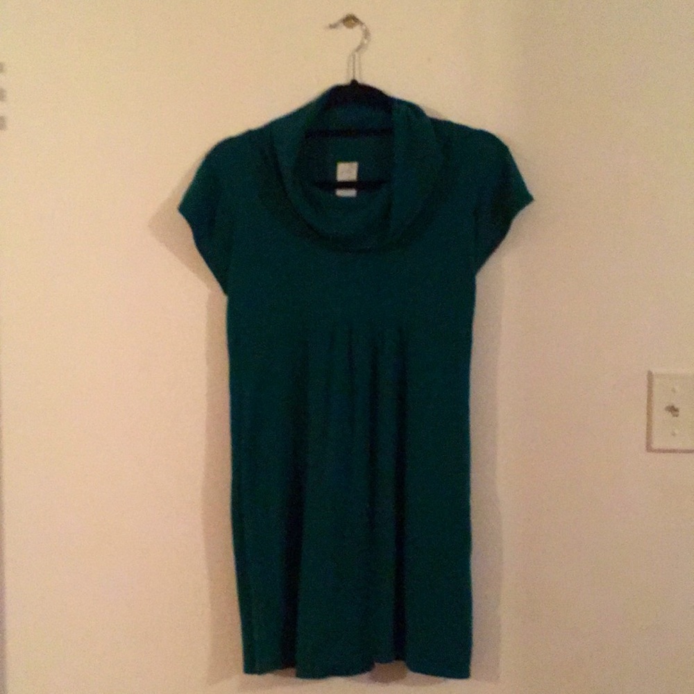Hunter green knit tunic